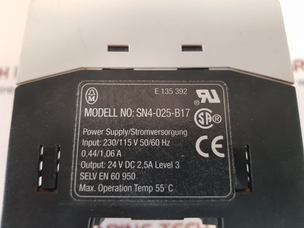 Moeller sn4-025-b17 dc power supply