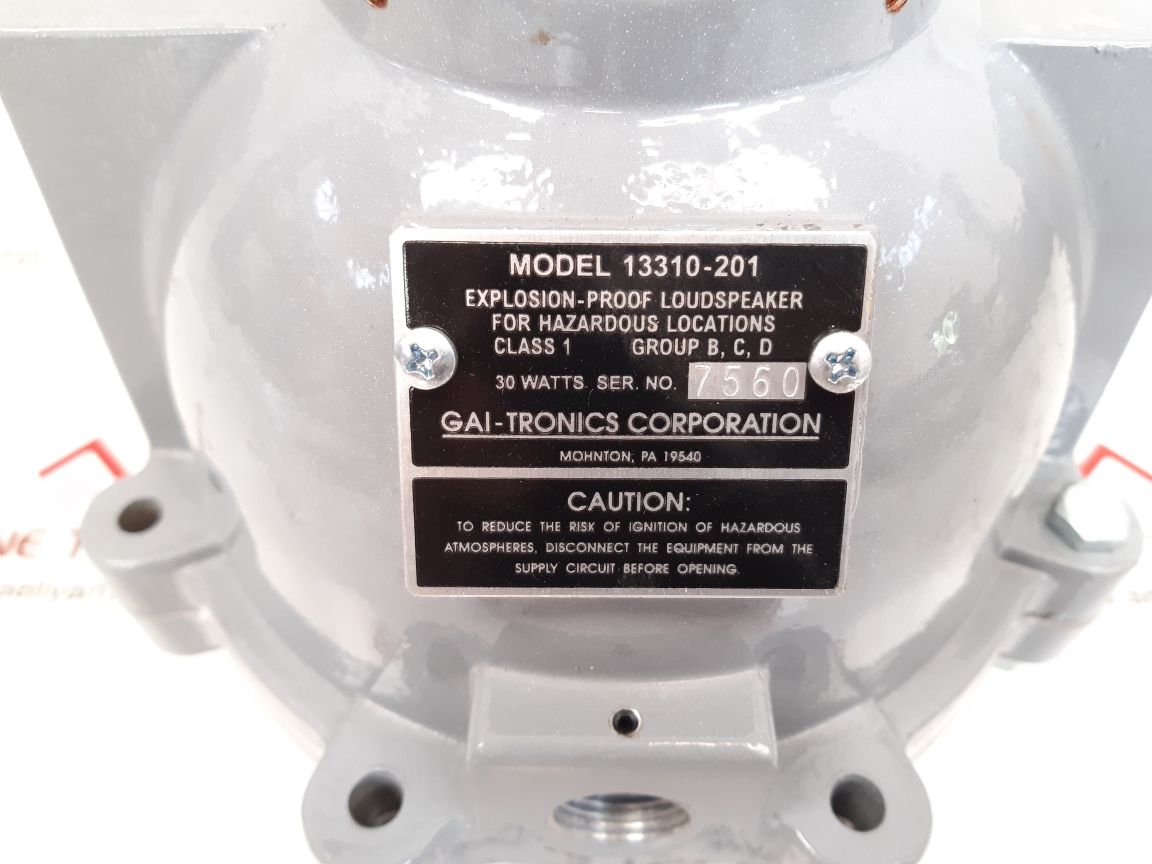 Gai-tronics 13310-201 explosion-proof loudspeaker 13310 series