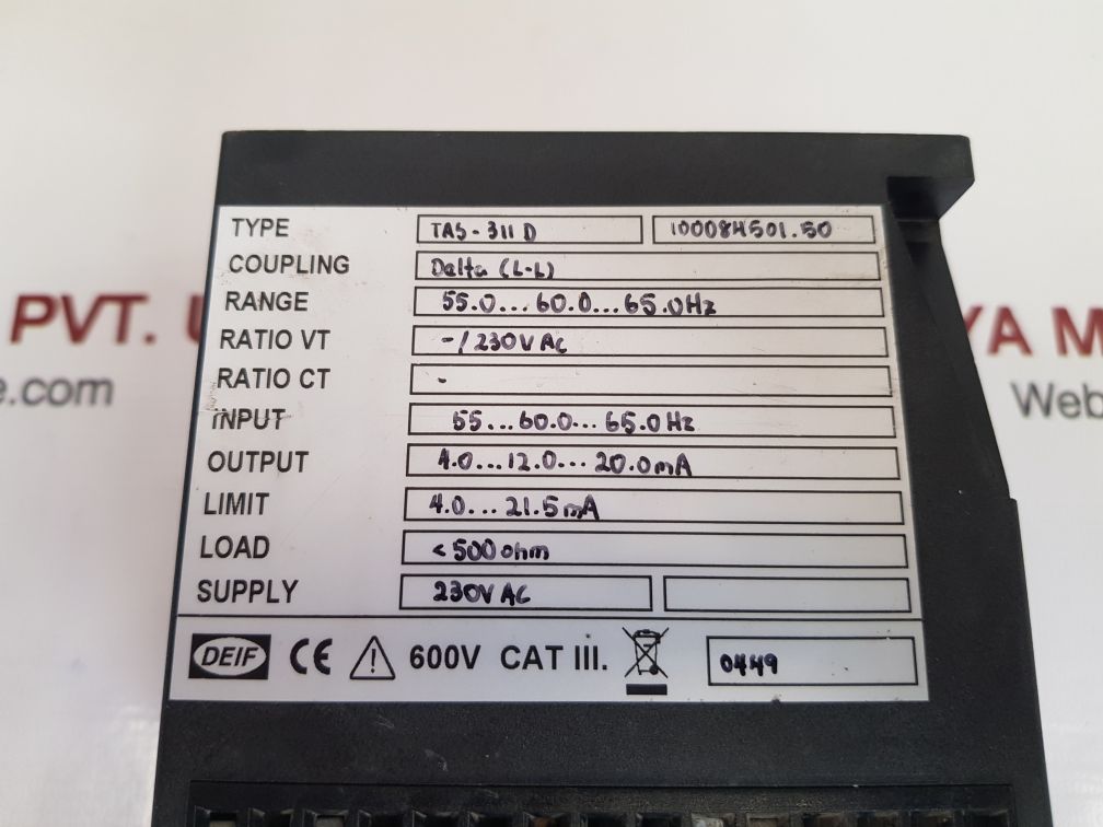 Deif tas-311dg signal transmitter 100084501.50