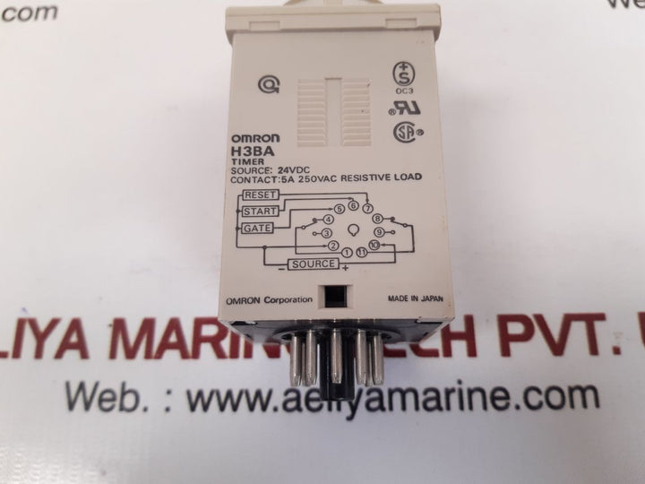 Set of 2x Omron h3ba timer 24v dc