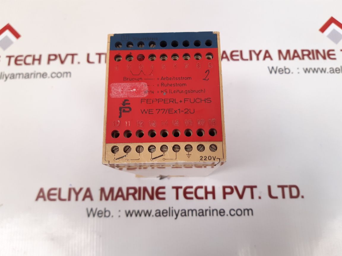 Pepperl+fuchs we 77/ex1-2u isolated switch amplifier relay used