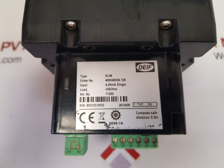 Deif xl96 rpm indicator 0-250rpm
