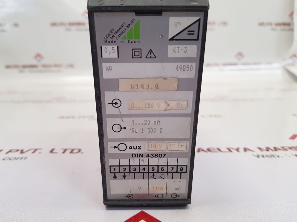 Gossen metrawatt k143.4 transducer 4...20 ma