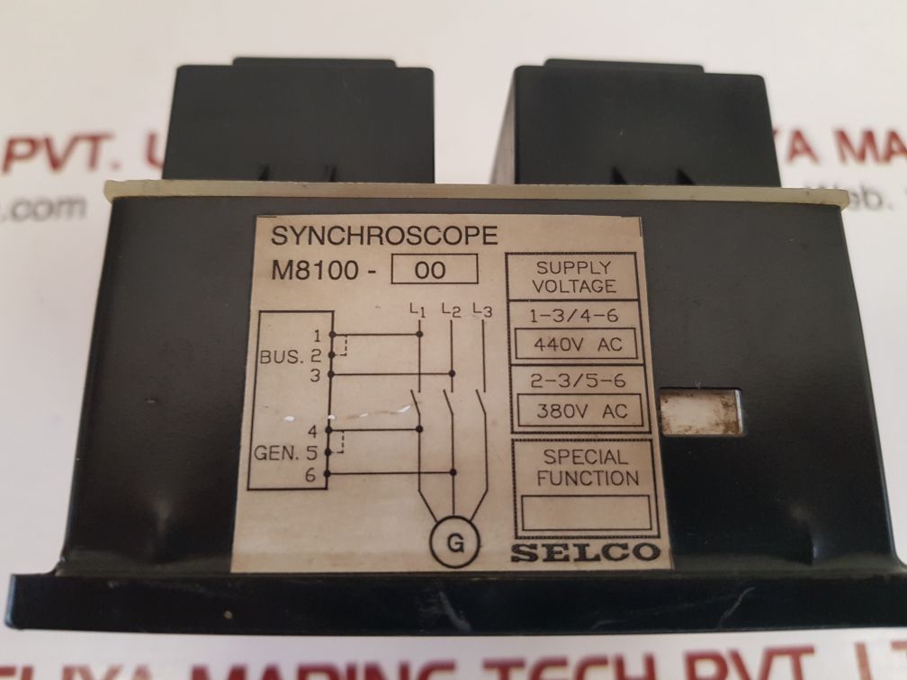 Selco m8100-00 synchroscope meter