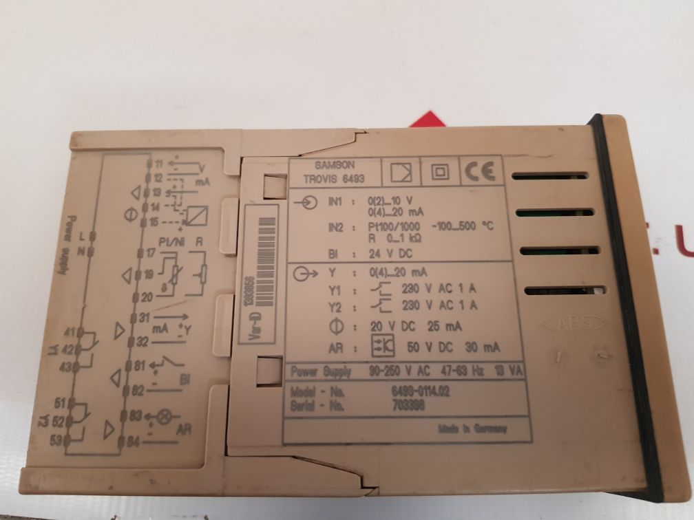 Samson trovis 6493 compact controller 6493-0114.02