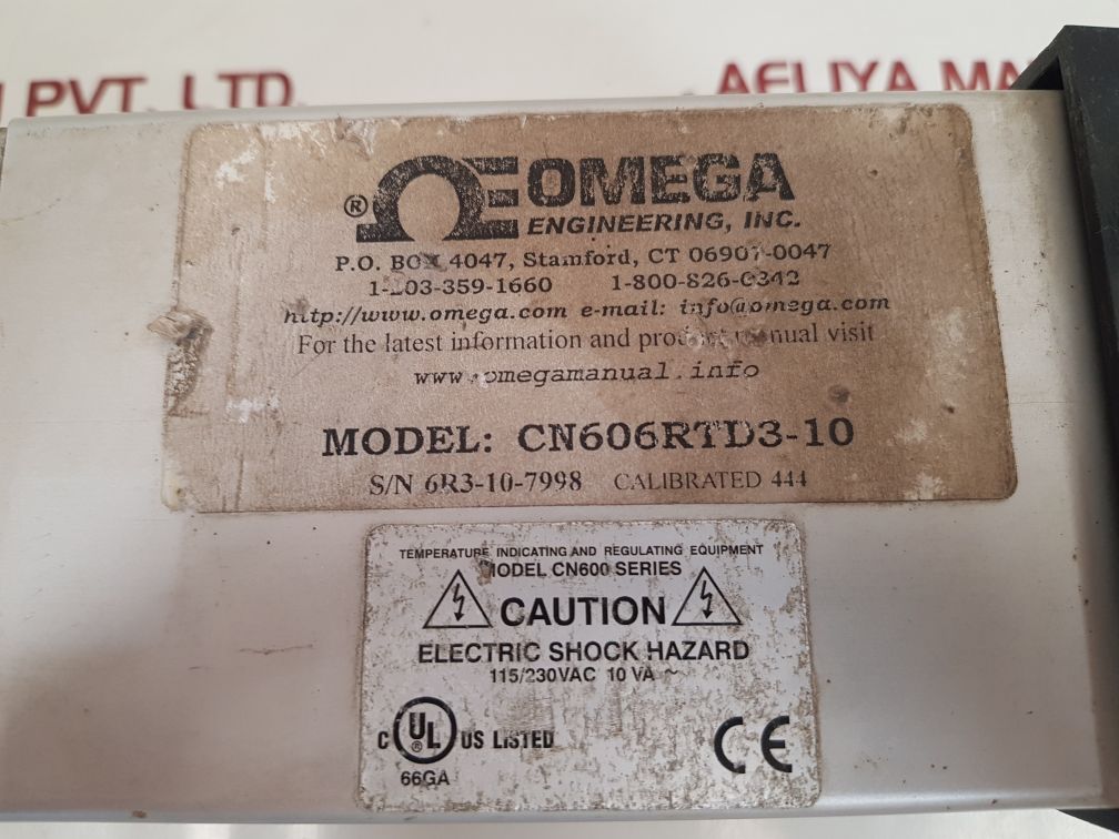 Omega cn606rtd3-10 temperature temperature indicating and regulating equipment