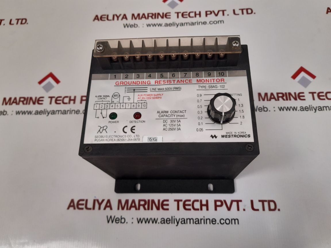 Westronics sbag-102 grounding resistance monitor Used 