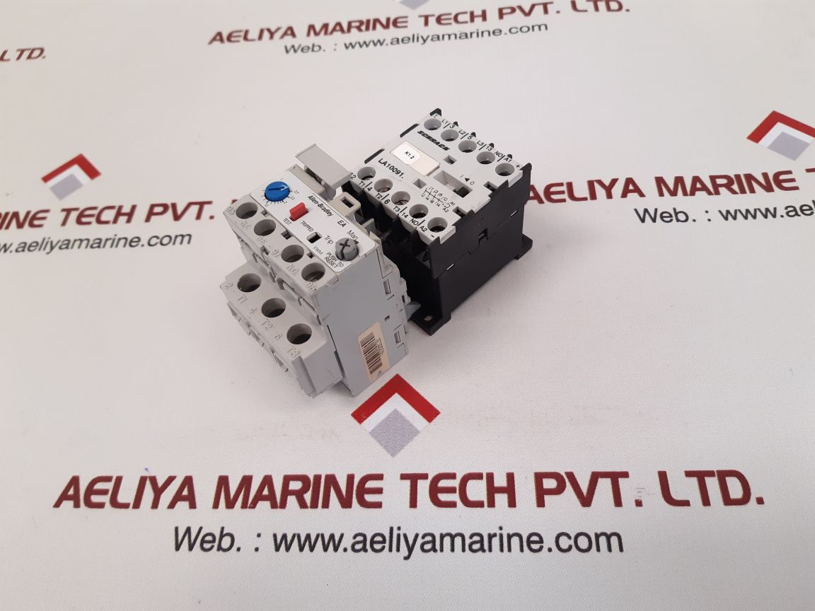 schrack la10091 contactor with Allen-bradley 193-ea1db ser:b overload relay