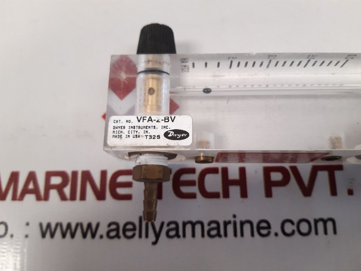 Dwyer vfa-2-bv flow meter used