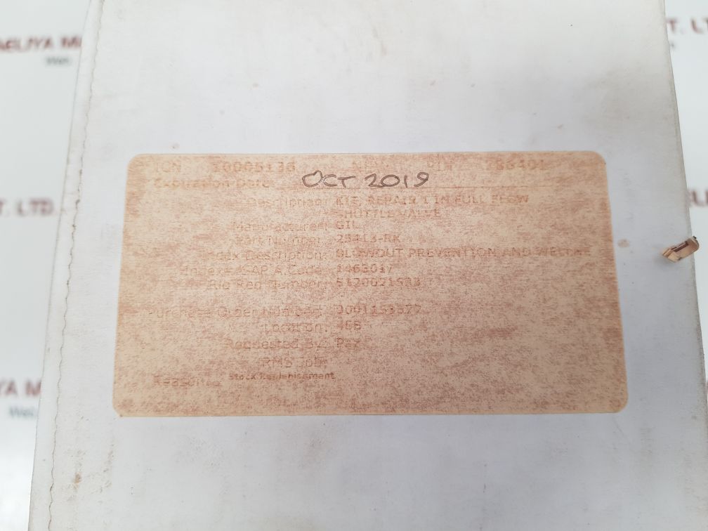 Dtl technologies 1710-4199 repair kit 25413-rk