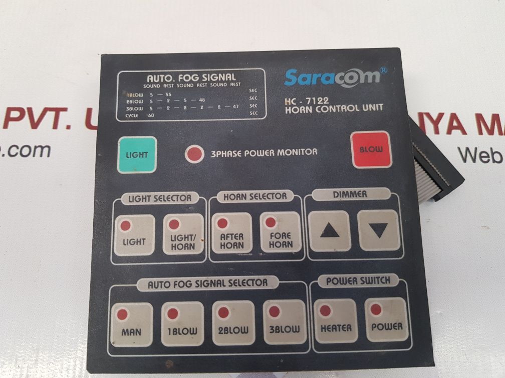 Saracom hc-7122 horn control unit display card 
