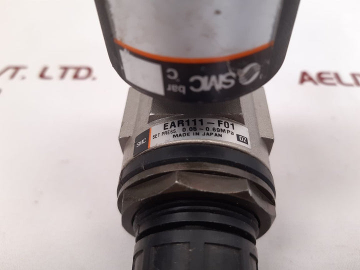 Smc ear111-f01 pressure regulator with gauge