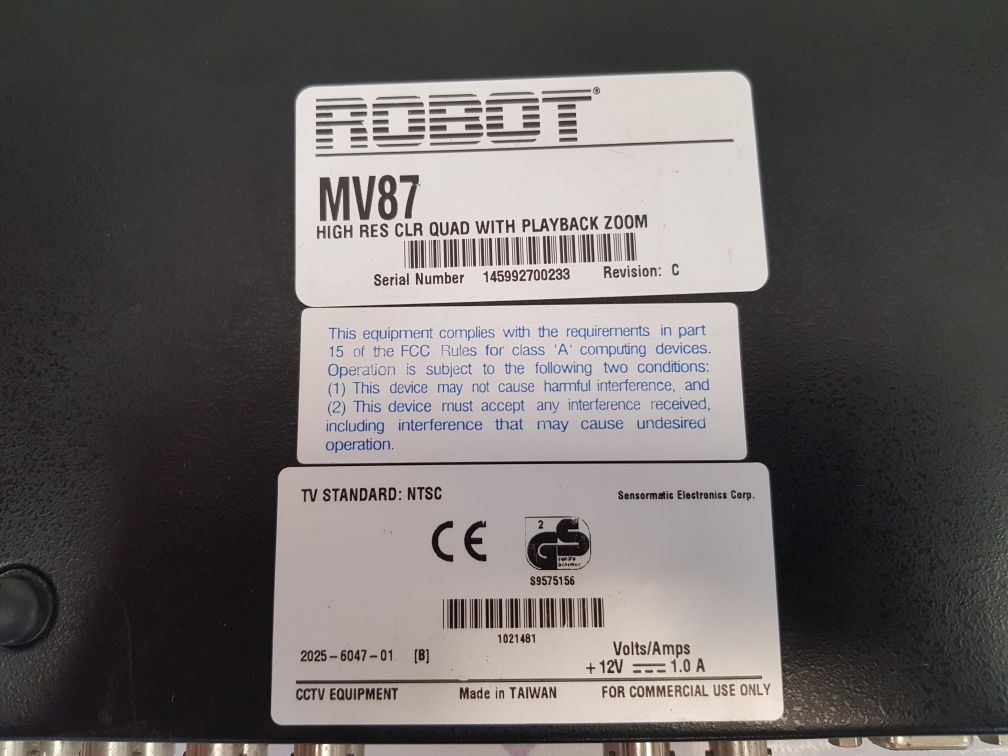 Robot mv87 color quad with playback zoom