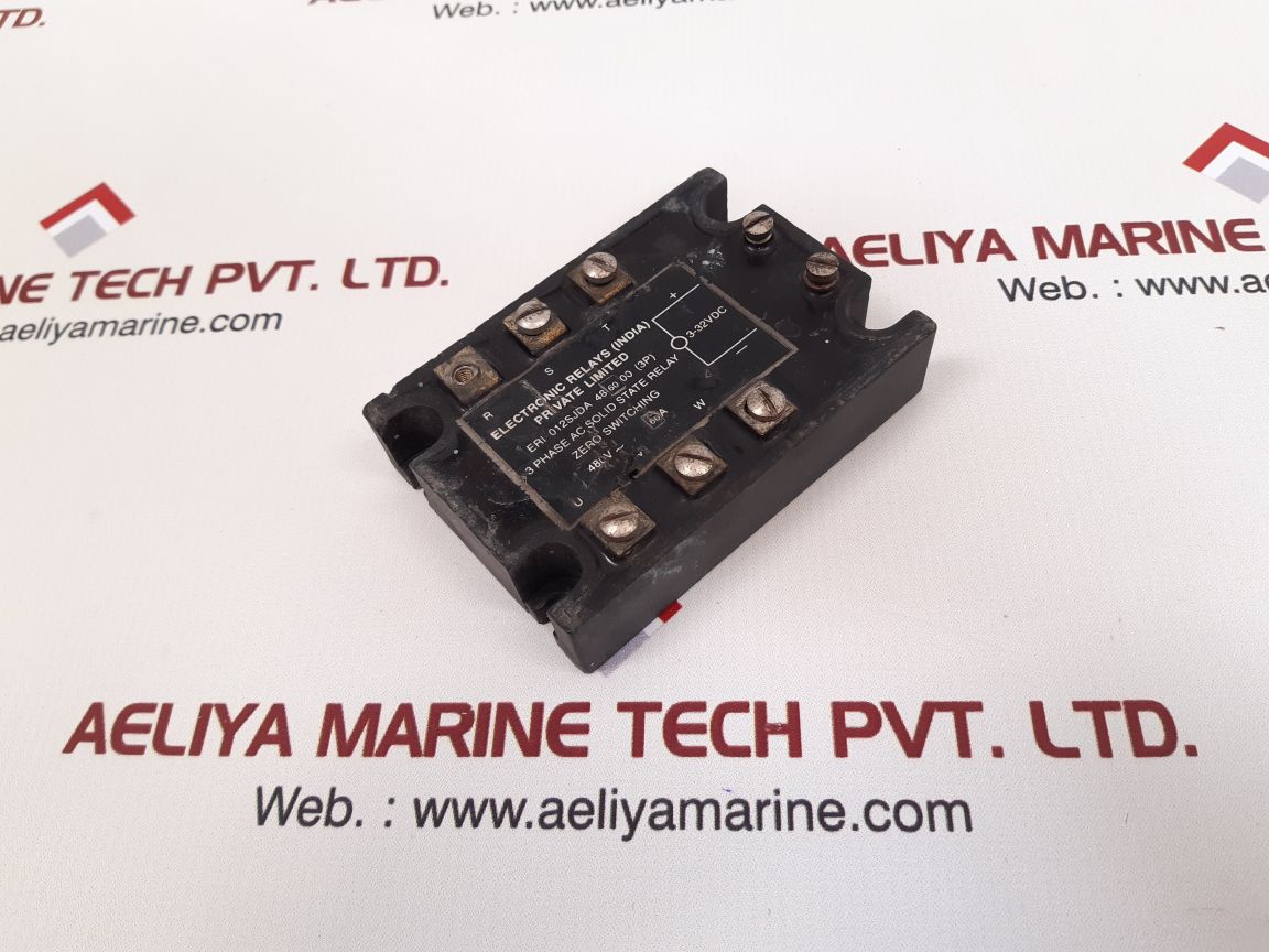 Electronic relays eri 012sjda 3 phase ac solid state relay