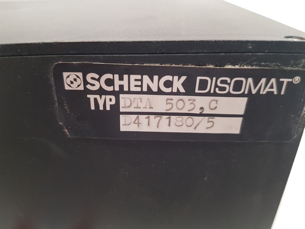 Schenck dta 503,c disomat dt servo amplifier