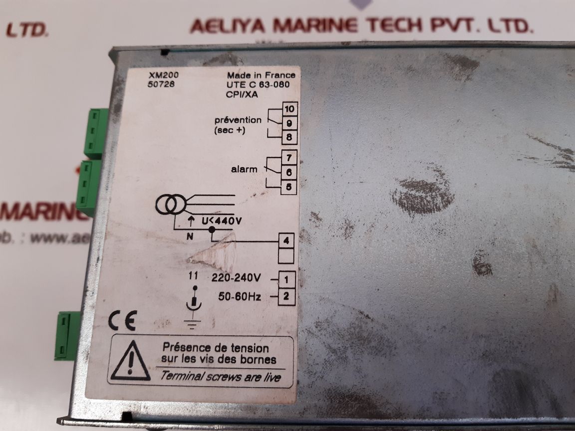 Merlin gerin xm200 vigilohm system monitor 50728 