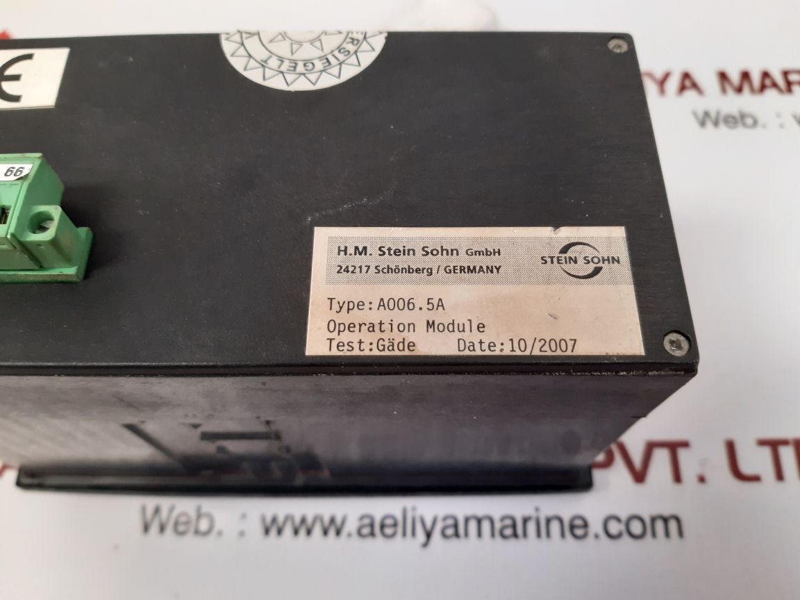 Stein sohn a006.5a alarm panel