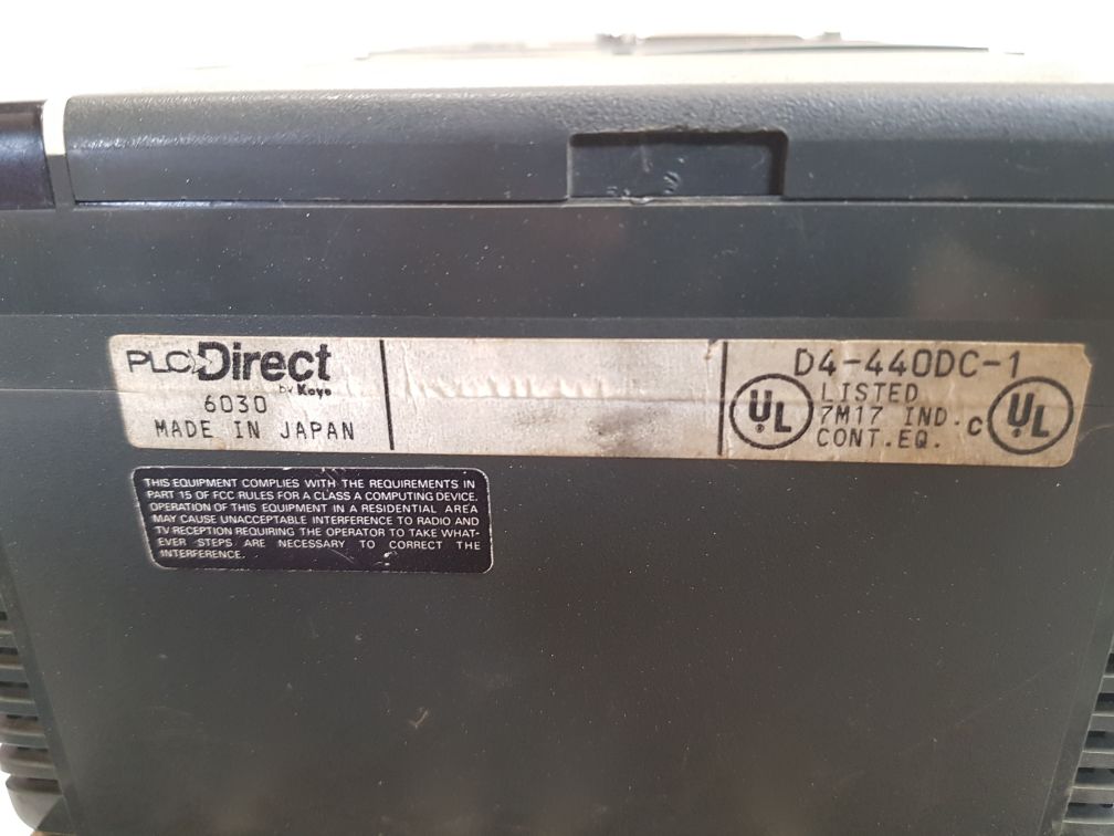 Koyo direct logic 405 d4-440dc-1 cpu,d4-dcm,d4-16ne3,d4-16tr,f4-04ad,d4-08nd3s