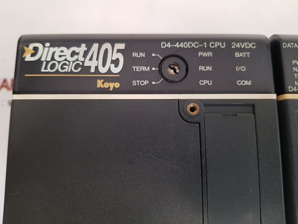Koyo direct logic 405 d4-440dc-1 cpu,d4-dcm,d4-16ne3,d4-16tr,f4-04ad,d4-08nd3s