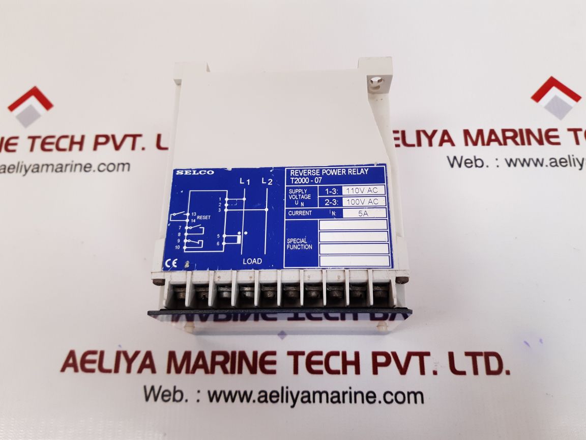 Selco t2000 reverse power relay t2000-07