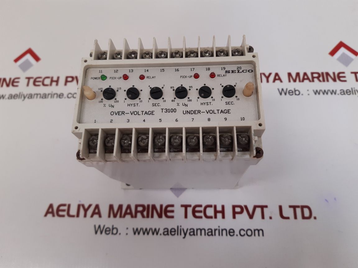 Selco t3100 voltage relay t3100-01
