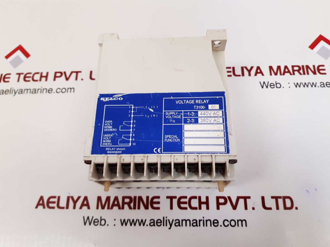 Selco t3100 voltage relay t3100-01