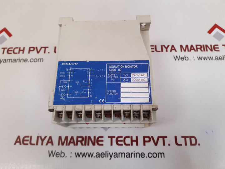 Selco t3200 insulation monitor t3200-00