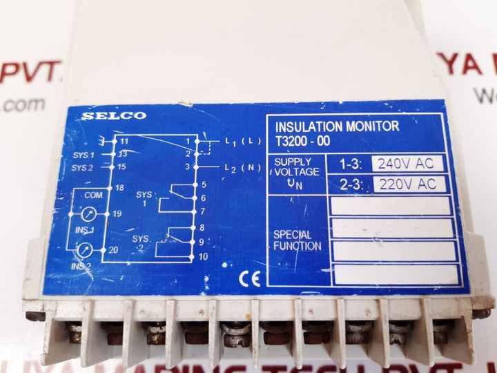 Selco t3200 insulation monitor t3200-00