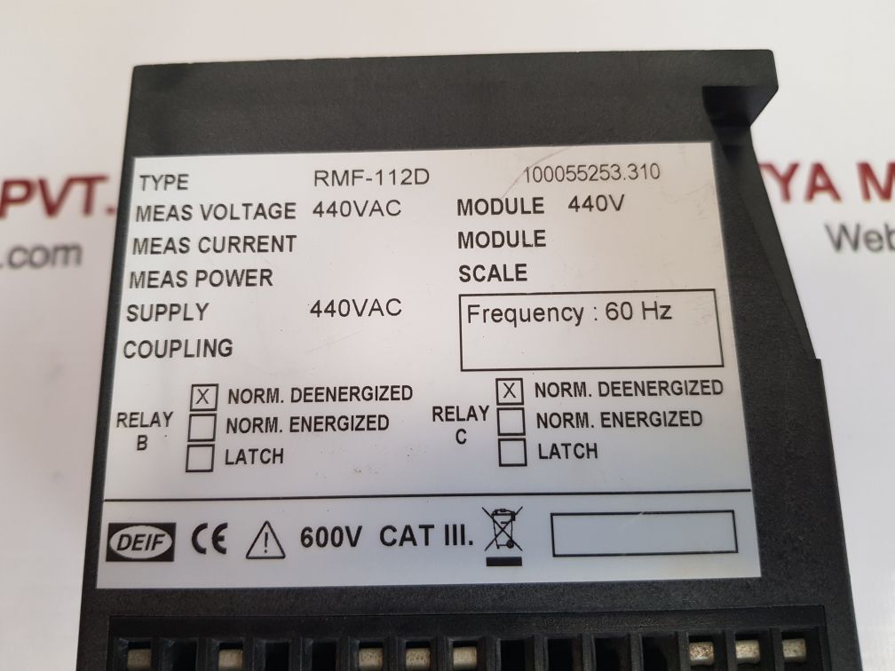 Deif rmf-112d frequency relay 100055253.310