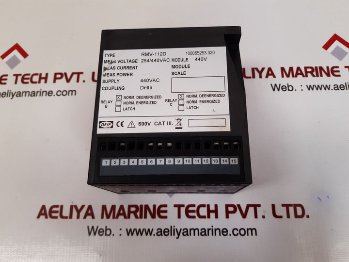 Deif rmv112d protective voltage relay 100055253.320