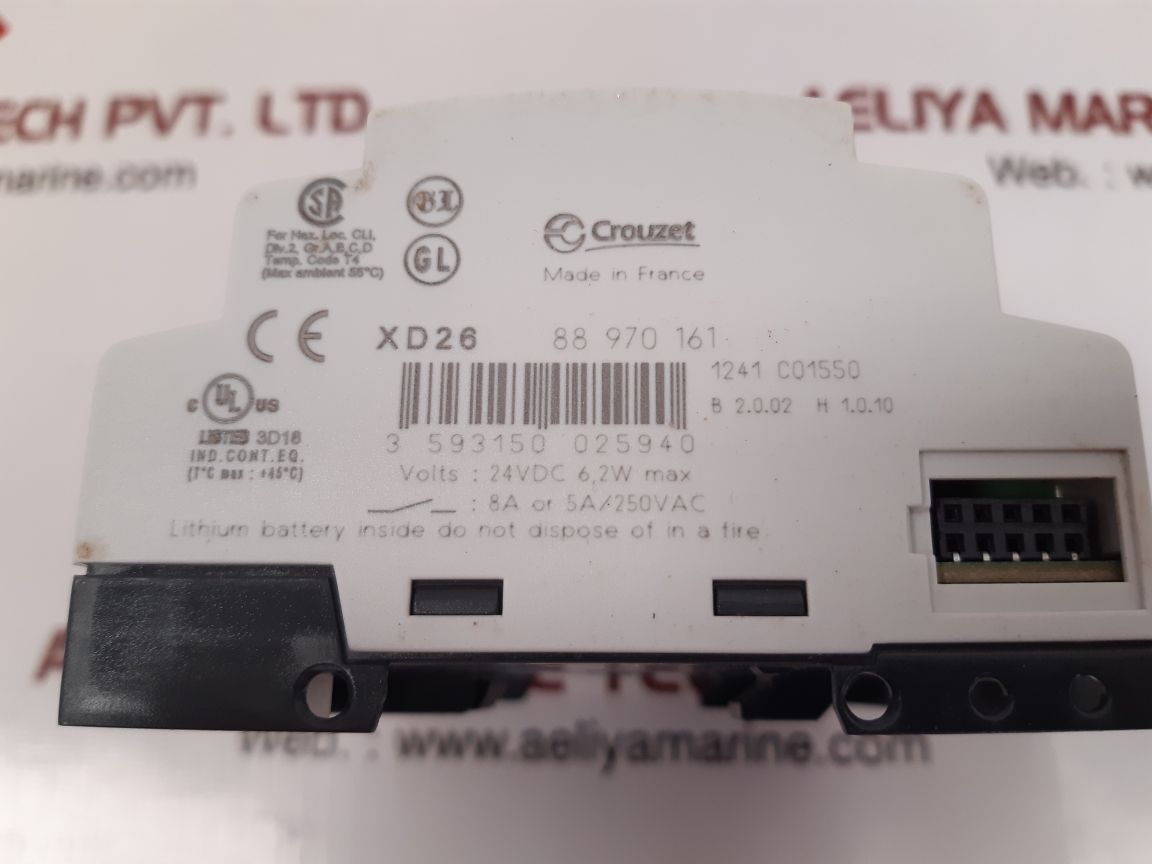 Crouzet xd26 88 970 161 controller logic