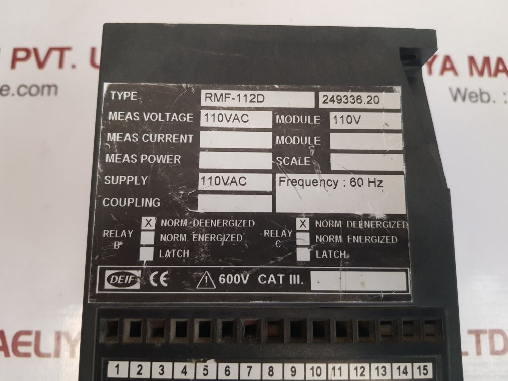 Deif rmf-112d frequency relay 249336.20