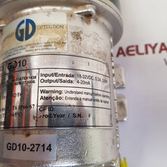 Simtronics gd10-p00-17dg-0xh-00 infrared gas detector 