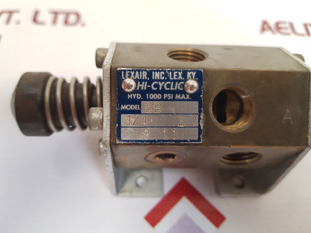 Lexair hi-cyclic valve 1000psi model: bb