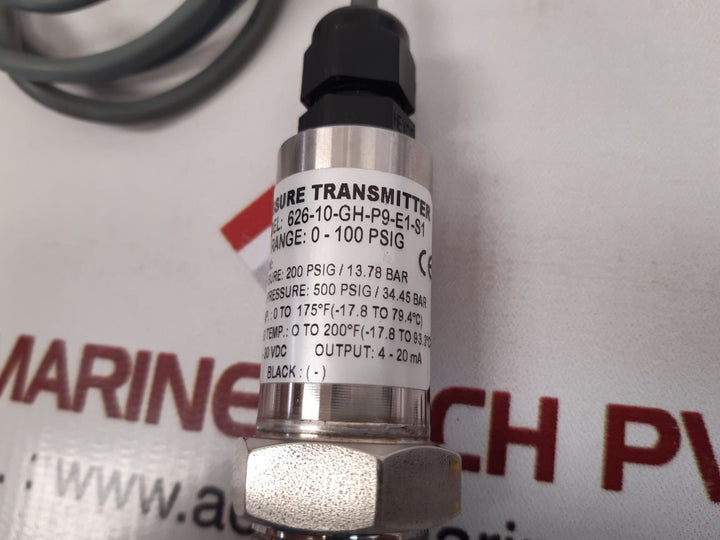 Dwyer Instruments 626-10-gh-p9-e1-s1 pressure transmitter
