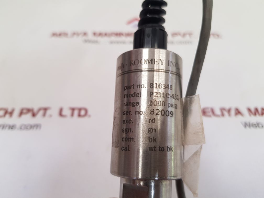 Koomey 816348 pressure transducer p21lc-431