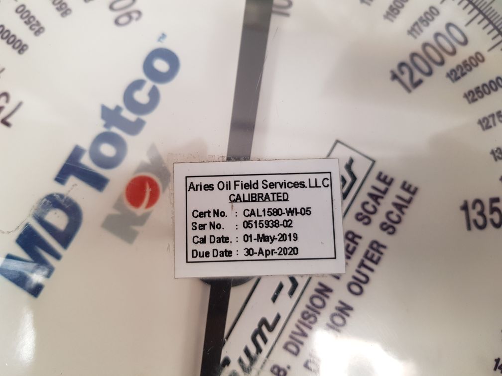 Md totco gts82-sossls gauge 