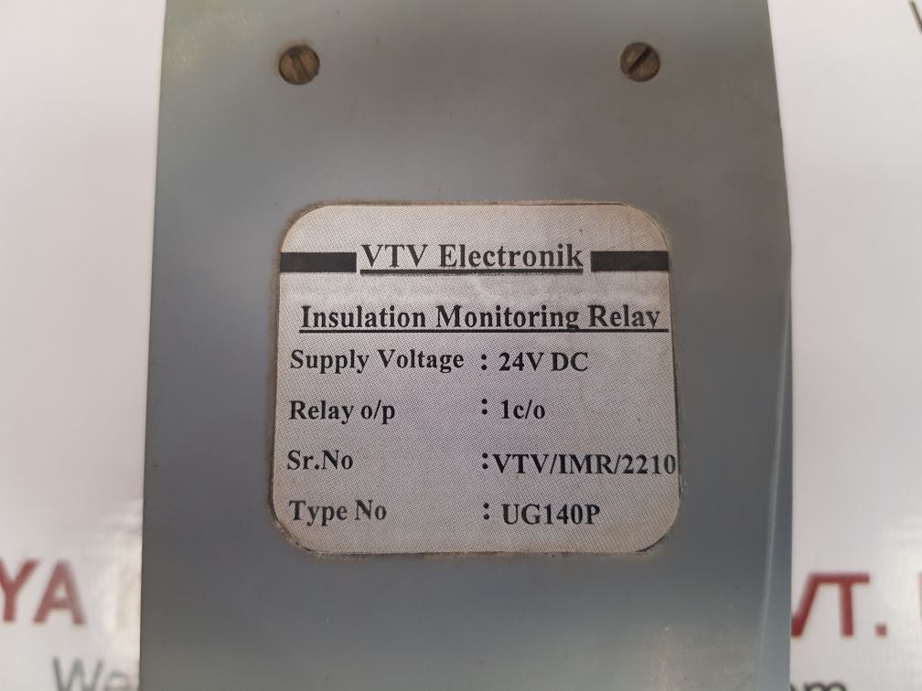 Vtv electronik ug140p insulation monitoring relay