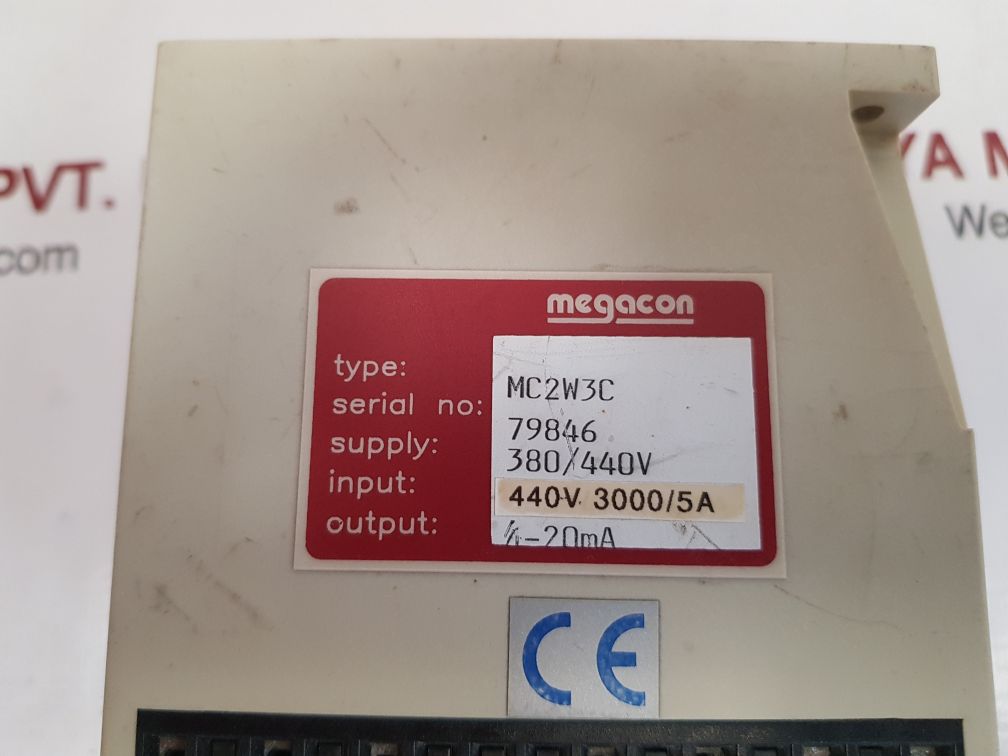 Megacon mc2w3c power transducer 3000/5a