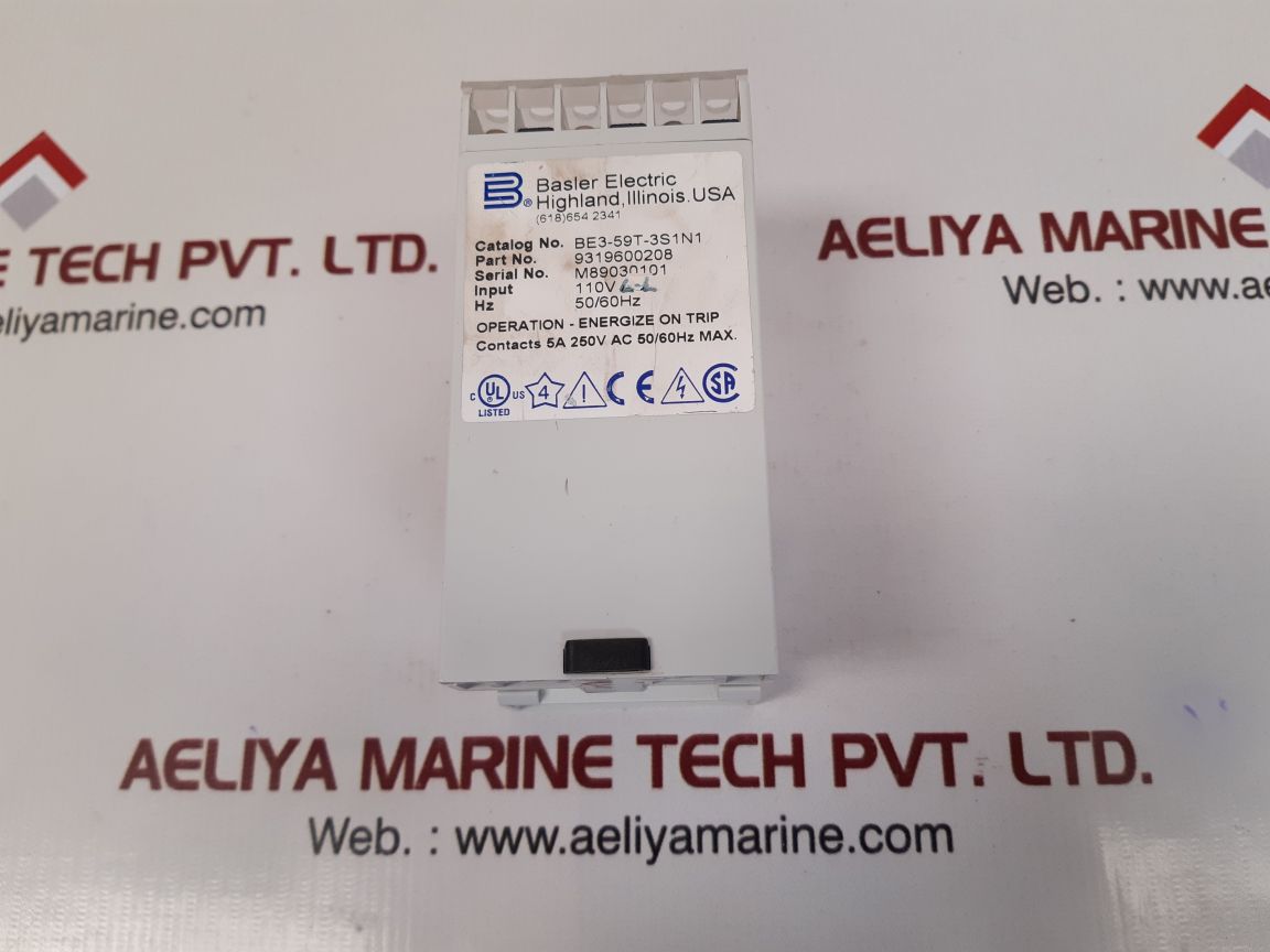 Basler be3-59t-3s1n1 over voltage relay 9319600208
