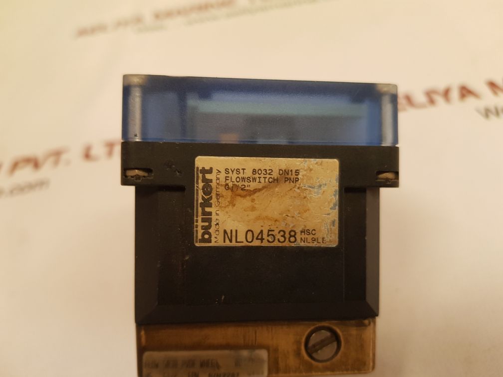 Burkert se32 flow switch 