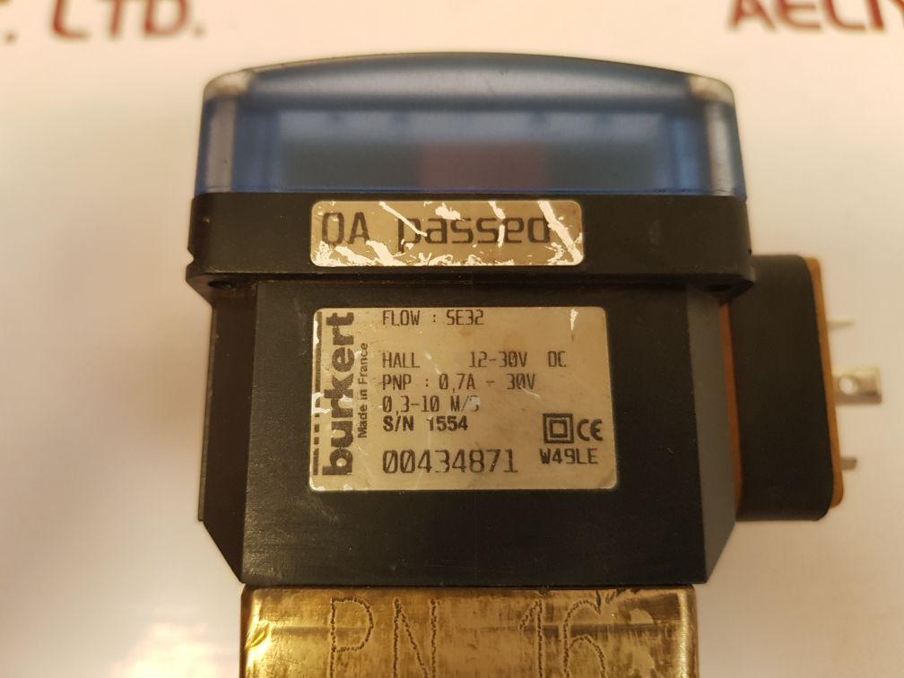 Burkert se32 flow switch 