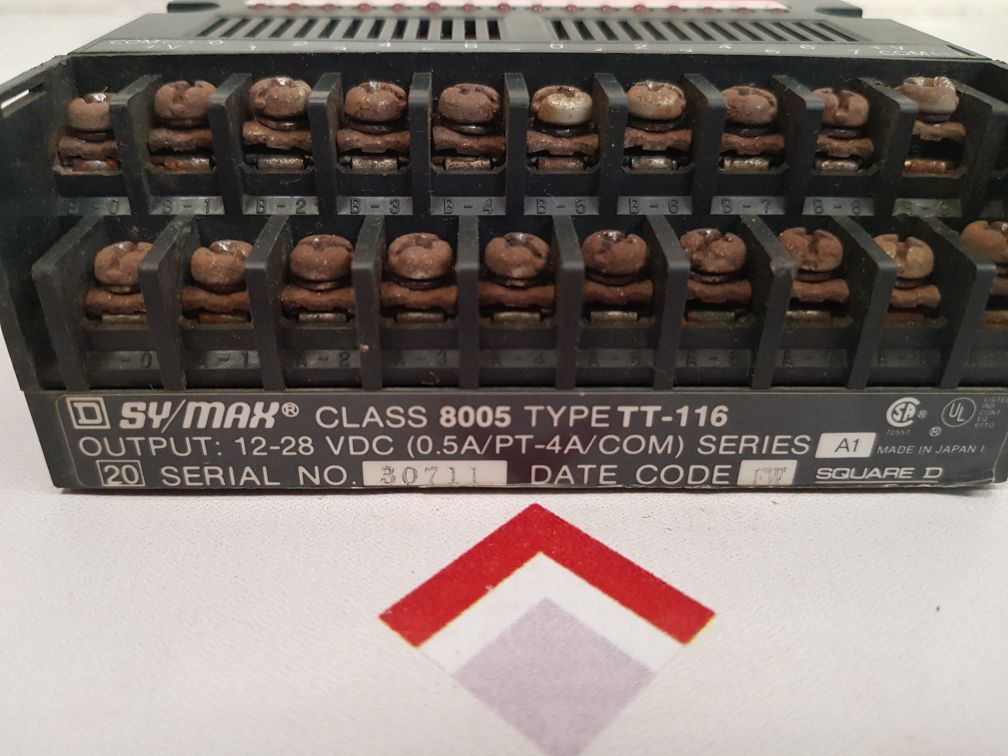 Square d sy/max tt-116 output module with dn-116 input module