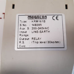 Megacon krm161b earth fault relay
