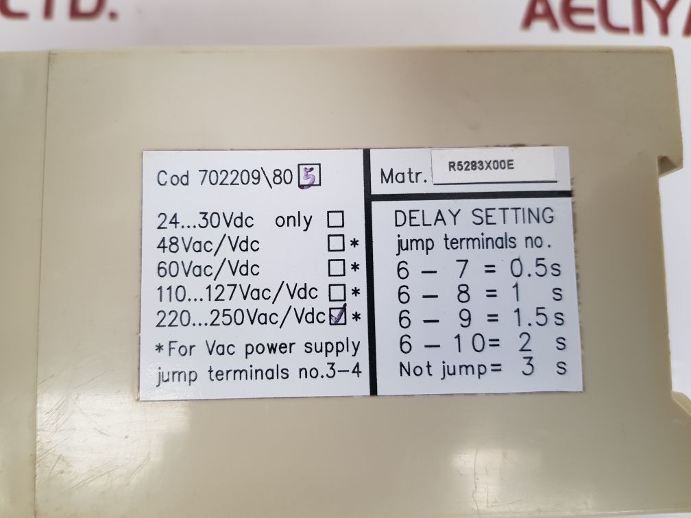 Abb sace yu delay 702209/80
