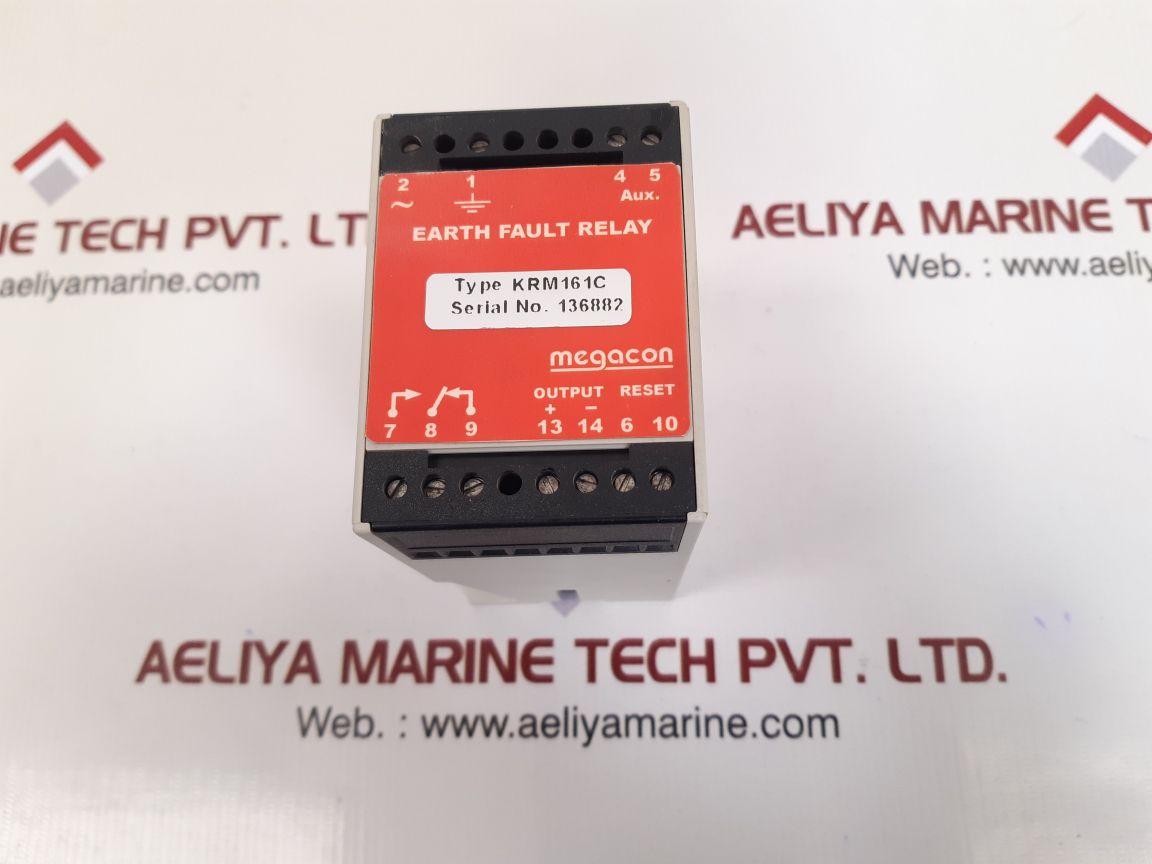 Megacon krm161c earth fault relay
