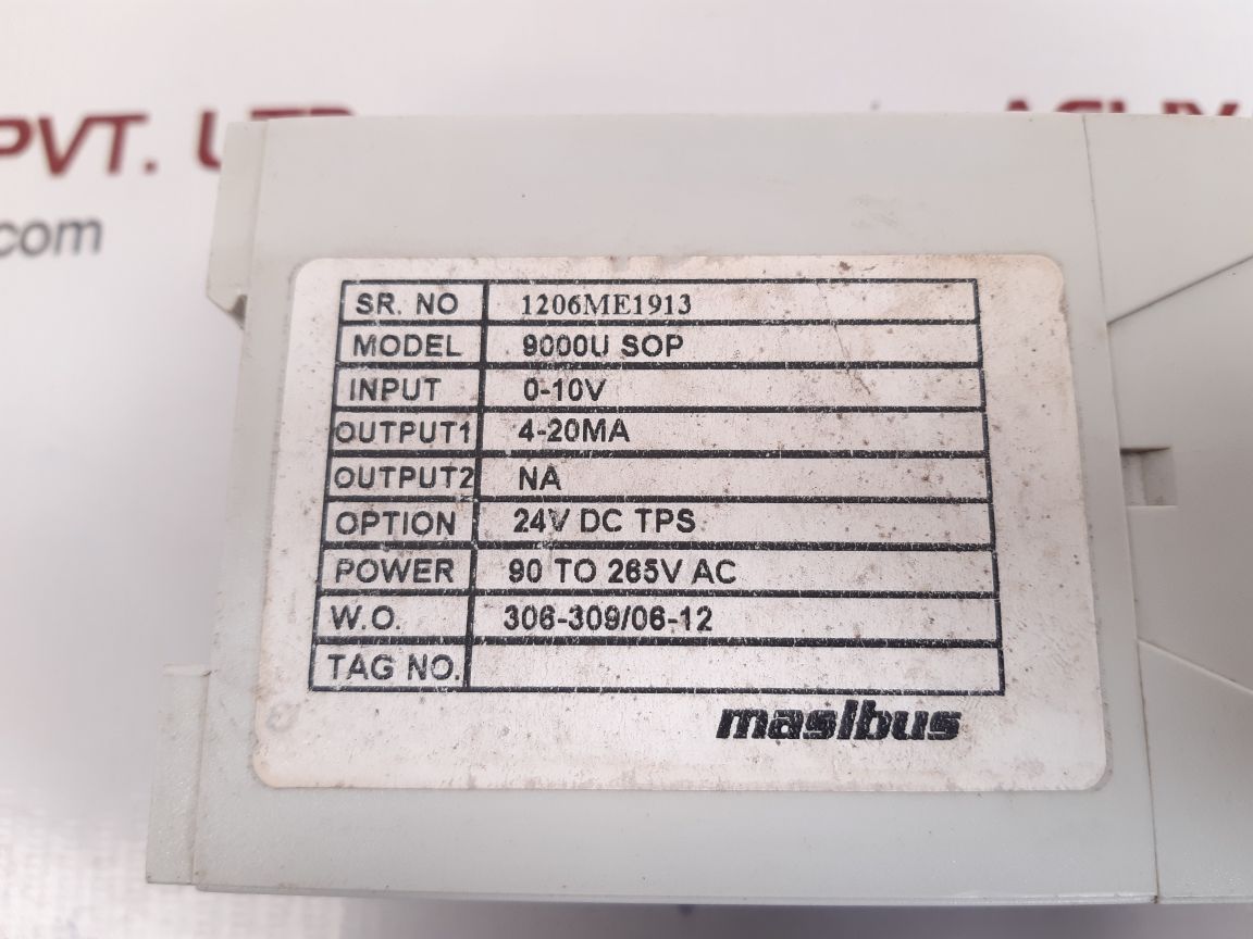 Masibus 9000u sop isolated converters
