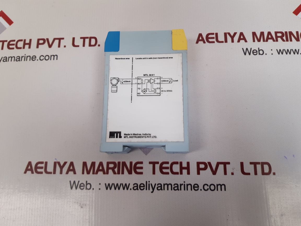 Measurement technology mtl3041 4/20ma repeater power supply used
