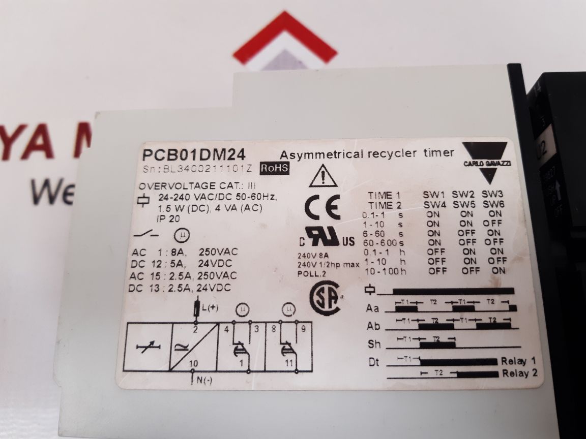 Carlo Gavazzi Pcb01Dm24 Multifunction Timer Pcb01