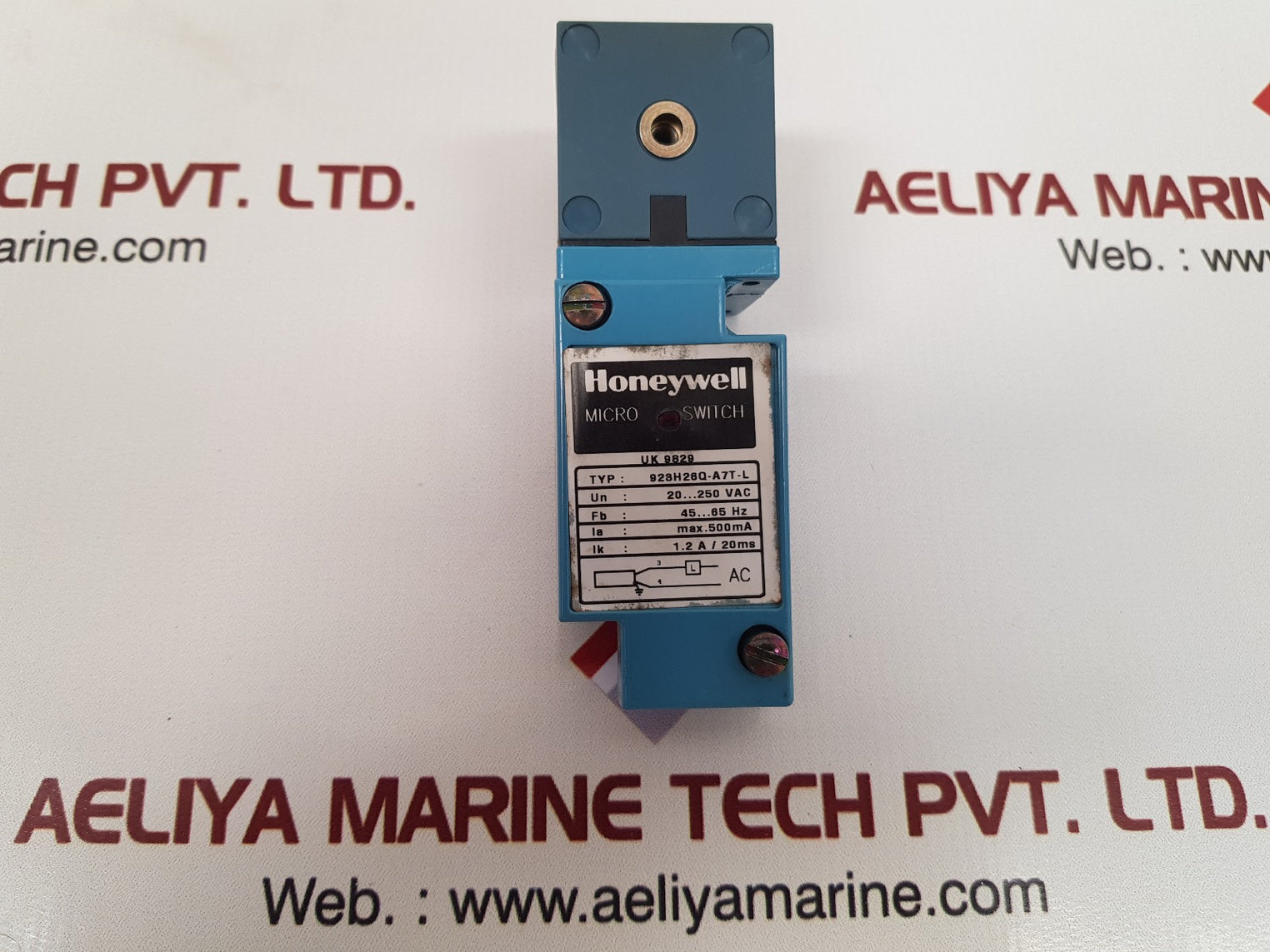 Honeywell 923h26q-a7t-l micro switch